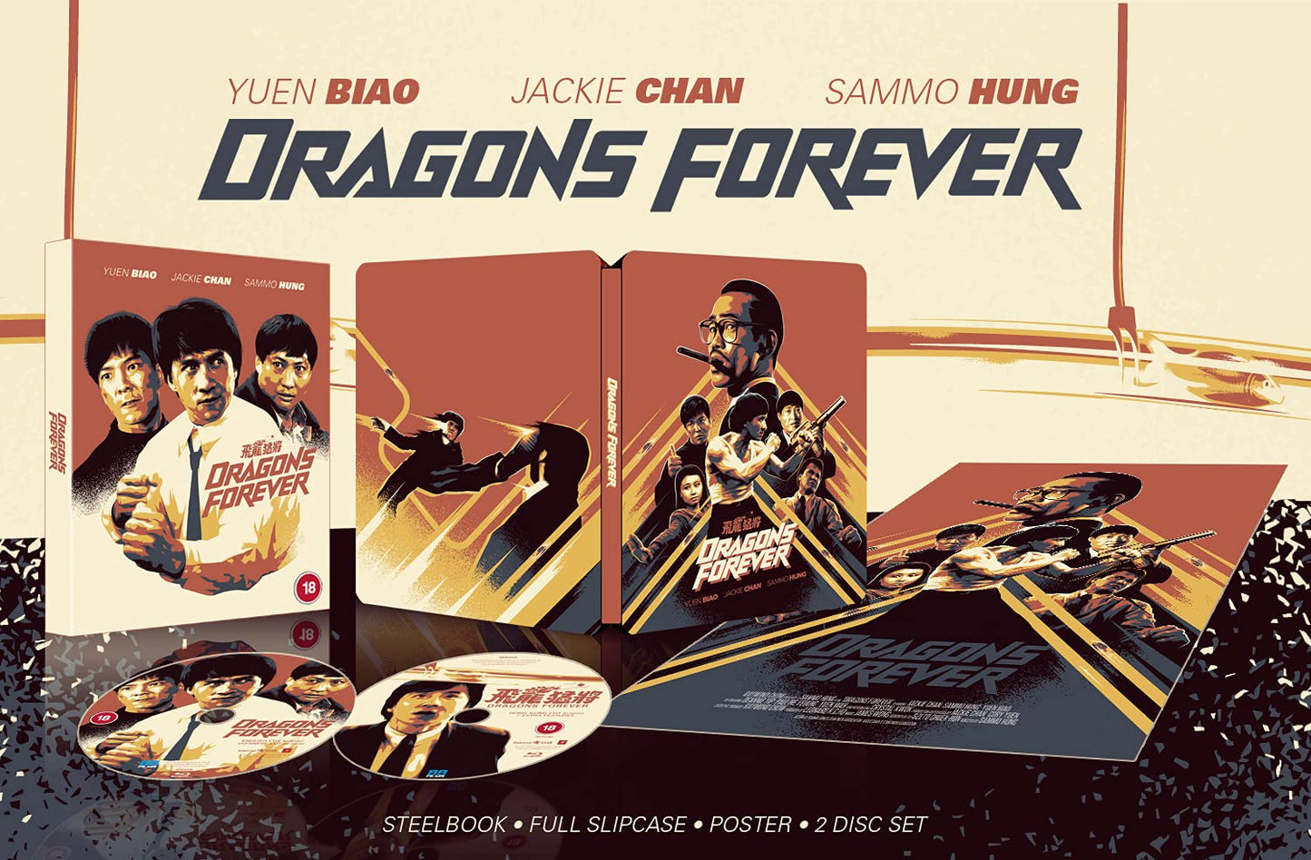 Dragons Forever (Steelbook) [Blu-ray] [2021] NEW With Slipcase