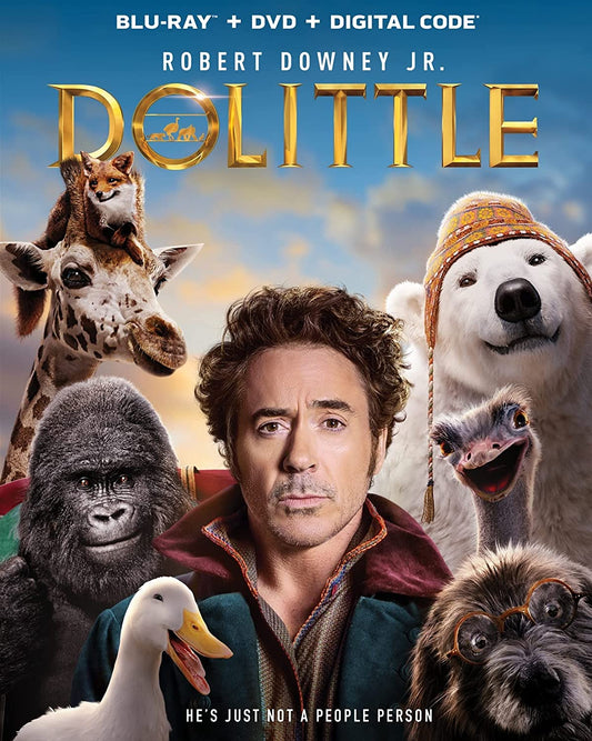 Dolittle (Blu-Ray/DVD/Digital) with Slipcover NEW
